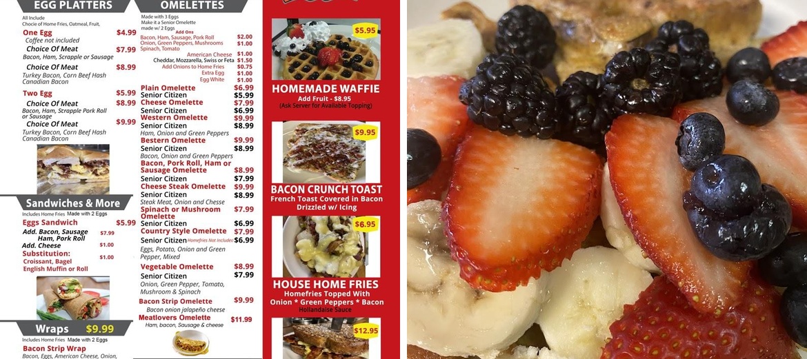 The Bacon Strip Menu