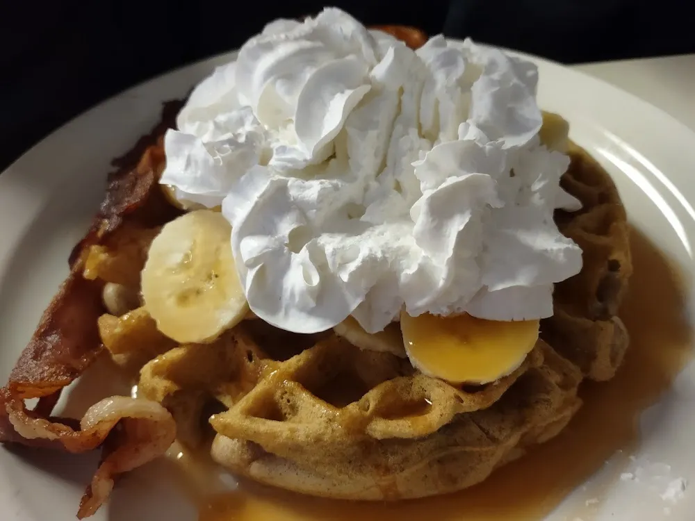 Caramel Banana Waffle