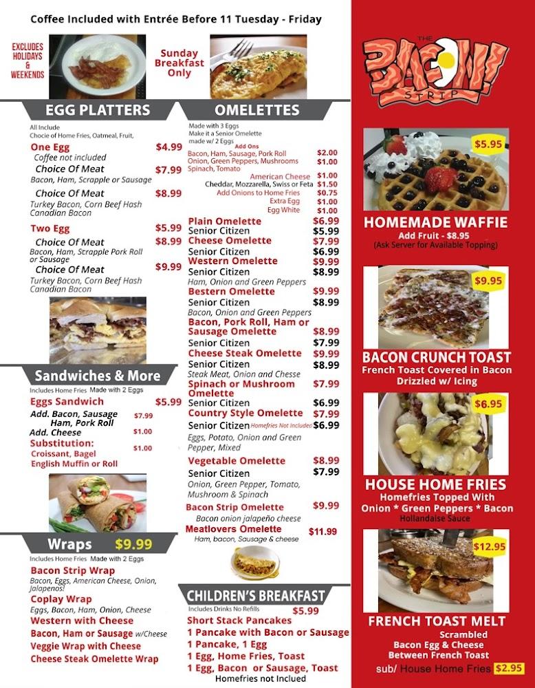 The Bacon Strip Menu image 1